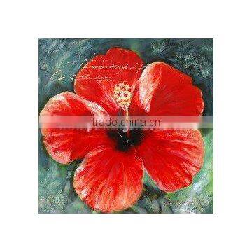 Canvas flowers oil painting