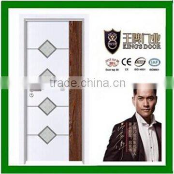 Interior melamine wooden door with water-proof for bathrooms