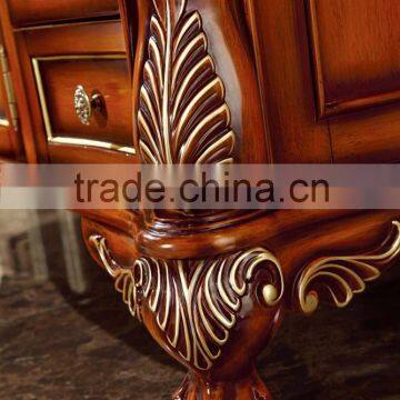 55cm Luxury Red Classic Bathroom Vanity With Double Vanity Basin WTS263 photo-6