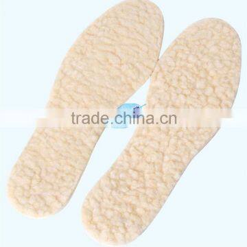 Winter Latex Foam Insole Sheep Fur Warm Insole Wool Felt Insole