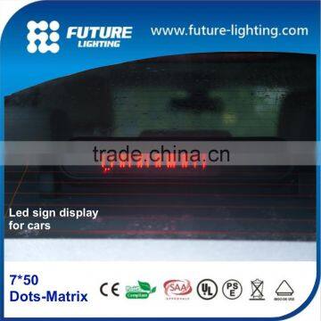 Programmble 7*50dots 12v Car Led Running Message Display photo-6