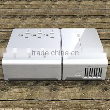2 in 1 travel charger with 2 ports usb hub,super fast power bank charger for ipad,multi charger for tablet