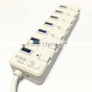 Wholesale 7 Ports Button Switch Hub Usb 3.0