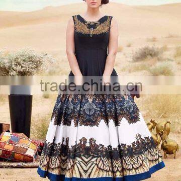 Sacral Black Raw Silk Anarkali Suits/Buy Online Designer Anarkali Suits