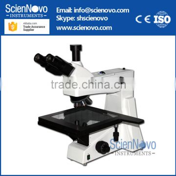 Scienovo XJL-302BD laboratory trinocular metallurgical microscope machine 50X-800X 12V 50W halogen lamp