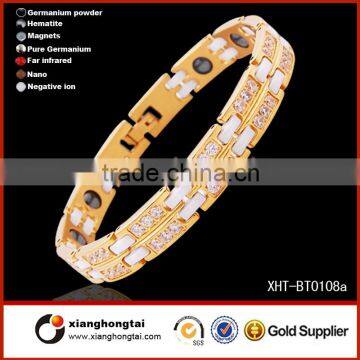 Bio Magnetic Tungsten Steel Bracelet With Energy Magnetic Stone,tungsten Jewelry Professional Manufactory photo-2