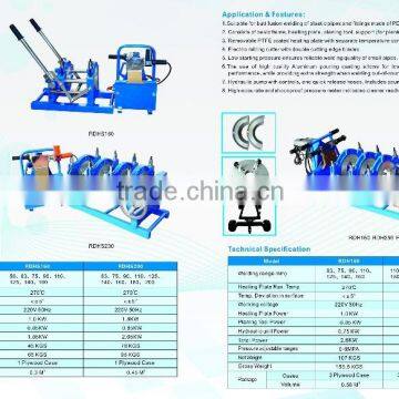 Hydraulic butt fusion hdpe pipe welding machine