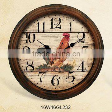 exclusive vintage custom print decorative image wall clock