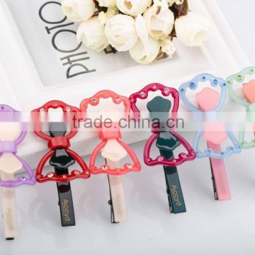 Fashion colorful rhinestone decoration hair clip wholesale exquisite bow hair clip