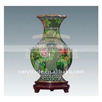 chinese cloisonne enamel vase