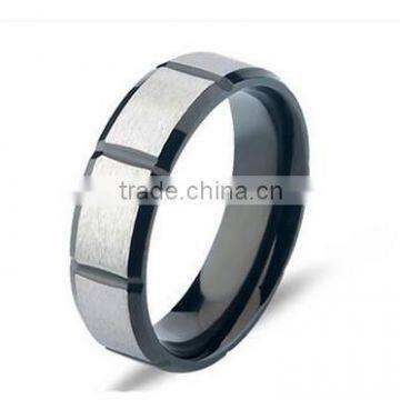 2016 Newest Design High Polished Cool Simple Stainless Steel Wedding Band Ring for Lover photo-4