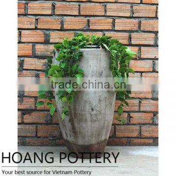 Antique Style Terracotta Flower Planter Outdoor Decor - Vietnam Pottery