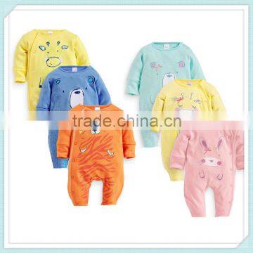 Baby cotton long-sleeved leotard infant cartoon Romper coveralls climbing clothes