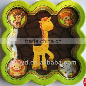 Nice custom printed disposable paper plates