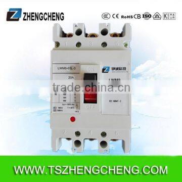 3p 20A MCCB moulded case circuit breaker LWM8-63L