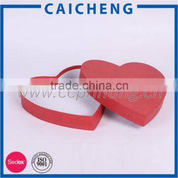 Custom large heart shaped gift packaging paper box