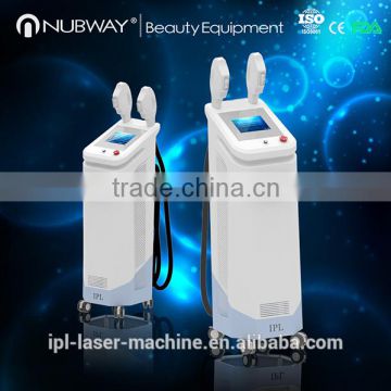 2016 new two handles shr laser hair removal machine