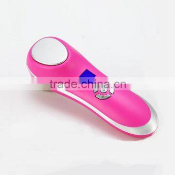 OFY-7901 mini handheld hot and cold facial massage hammer in home use for skin lifting and tightening