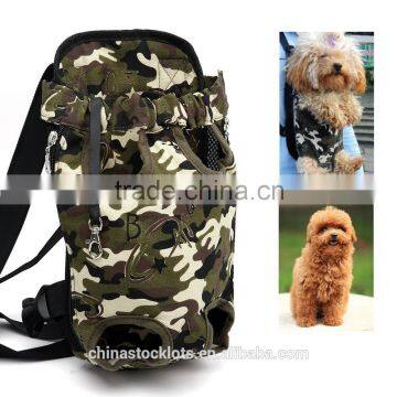 2017 new camouflage colour dog carrier bag backpack for pets