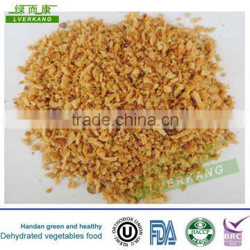 26-40mesh Dehydrated crispy fried garlic granules from Tianjin or Qingdao port