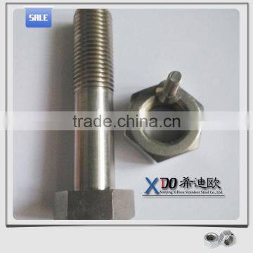 alloy 601/2.4851 alloy 625 / 2.4856 . alloy600 / 2.4816 din931 hex bolt & nut