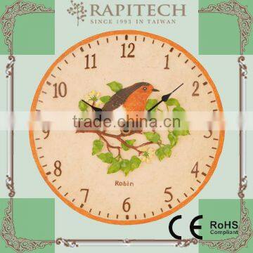 12 Inch Outdoor Polyresin Garden Clock