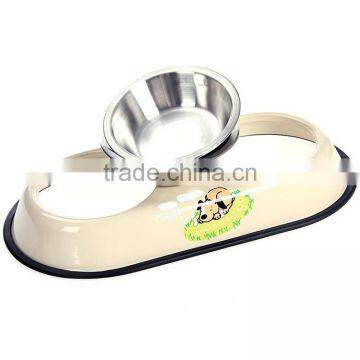 Pet Bowl Stainless Steel Puppy Cat Bowl Dog Food Water Feeding Dish Good Quality