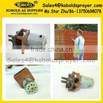 Fence sprayer use 12V gear pump