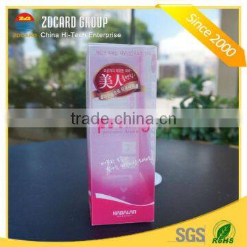 High Quality Cosmetics Clear PVC package box