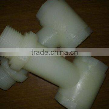 corrosion resistant industrial PA plastic parts of auto three-way pipe