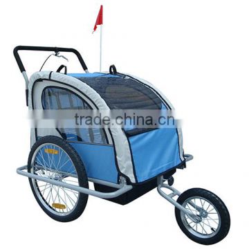 2in1 Double Child Baby Bike Trailer and Stroller , CE Certificate Passed