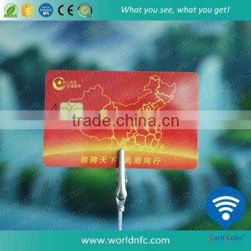 Read and Write 5542 chip 1k bit Memory PVC Contact Card