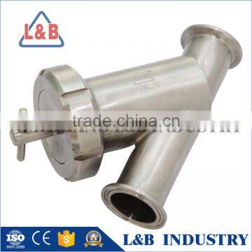 Zhejiang L&B SUS Y type filter oil/fuel/milk/water filter(food grade)