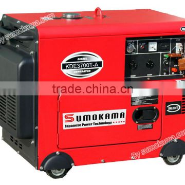 3kw KDE3700TA single phase electric start with ATS small portable super air-cooled silent diesel generation