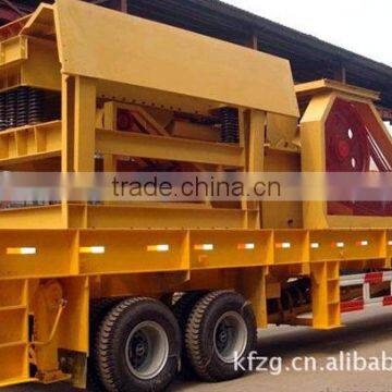 2015 Hot sale High efficient Wheeled Mobile Crushing plant