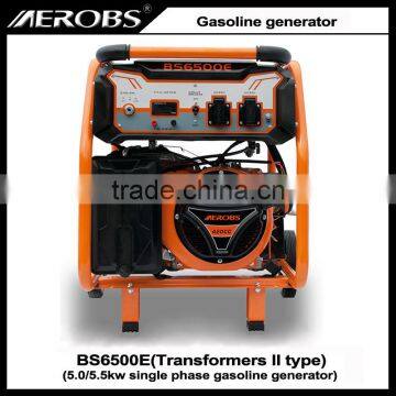 BS6500E 5.0 5.5KW Electric Start Single Phase Gasoline Generator