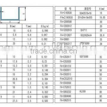 Top Selling Prime Quality Customized Aluminum U Channel Profile photo-5