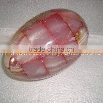 Most Amazing CUSTOM DESIGN AND SIZE Handemade Good Price ONYX EGGS HANDICRAFTS photo-2