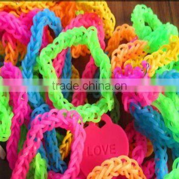 New design fashion personalized silicone diy loom bracelet