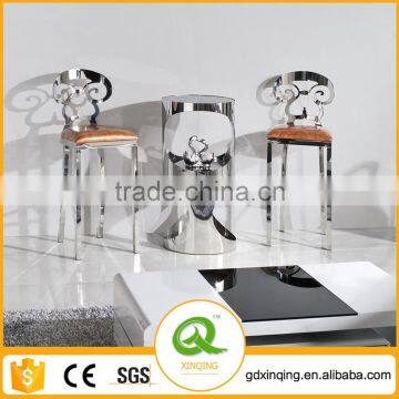 01# luxury Bar Furniture Stainless Steel Bar Stool High Chair