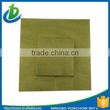 Eco-friendly gold printed paper dispenser napkin