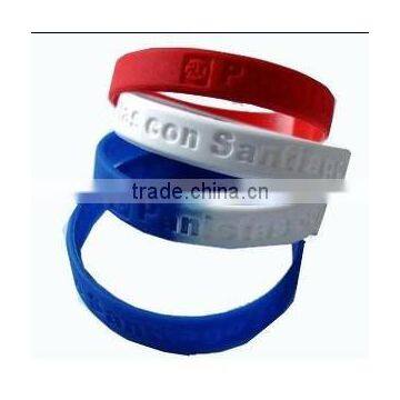 Pulseras de silicona promocional