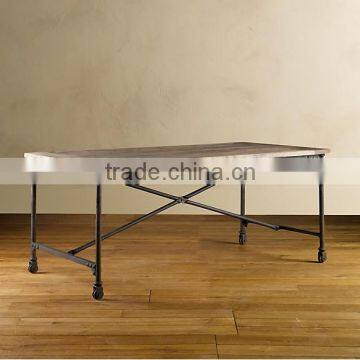 2016 Hot Saele American Country Style Vintage Solid Wood Cafe Dinning Table photo-2