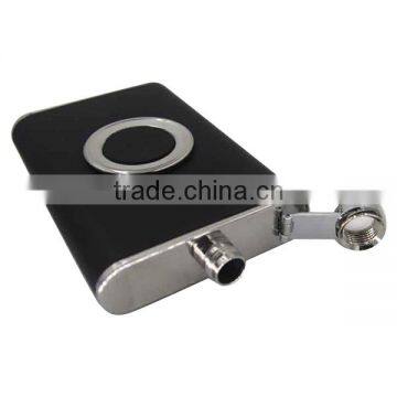 304 Stainless Steel Leather Hip Flask 8 Oz, Leather Stainless Steel Wine Bottle