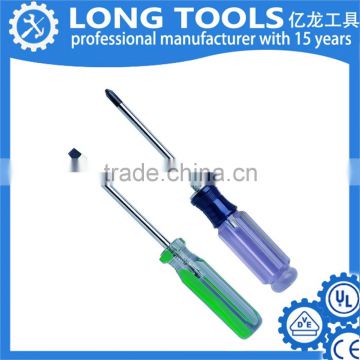 Hot sale insulated handle carbon steel magnetic slotted screwdriver