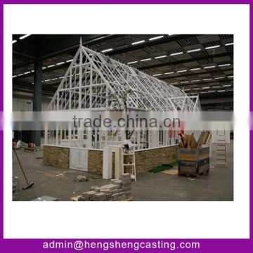 Trade Assurance Galvanized Steel frame garden greenhouse / glass victorian greenhouse for sale