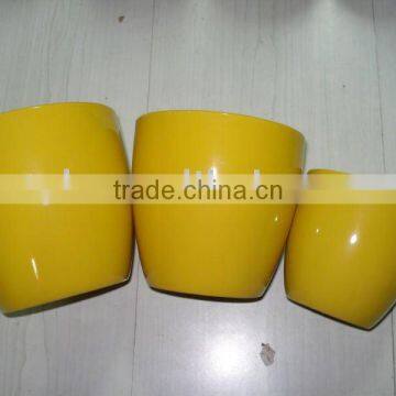 Attractive Belly Shape Golden Ceramic Flower Pot
