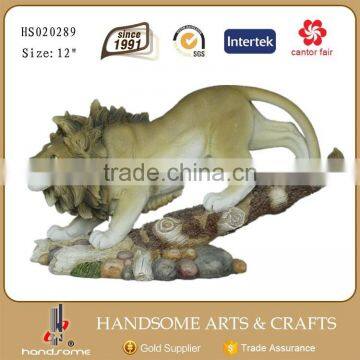 6 Inch Resin Home Decoration Lie Lion Animal Statues for Sale photo-6
