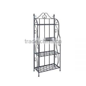 Powder Coated Black 4 tier metal display Stand