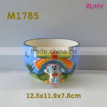 Cute animal fruit bowl,wholesale ceramic fruit bowl